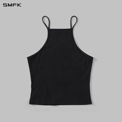 SMFK Vintage Chinese Long Camisole Wild Black