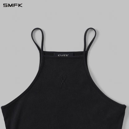 SMFK Vintage Chinese Long Camisole Wild Black