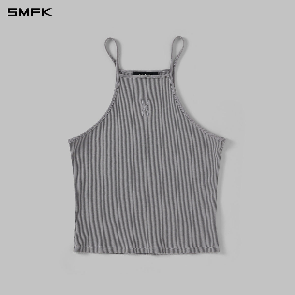 SMFK Vintage Chinese Long Camisole Glacier Grey