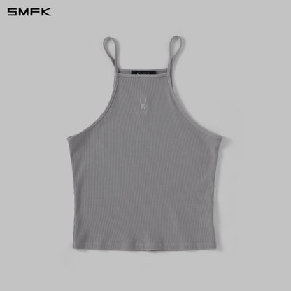 SMFK Vintage Chinese Long Camisole Glacier Grey