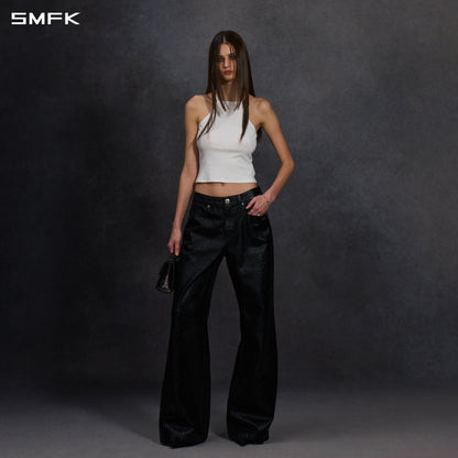 SMFK Vintage Chinese Long Camisole Cloud White