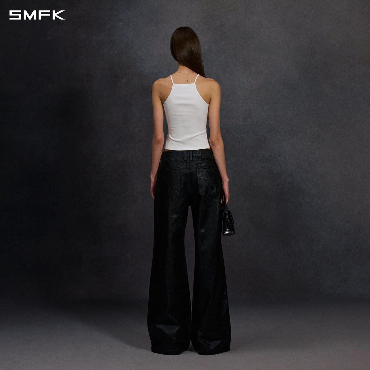 SMFK Vintage Chinese Long Camisole Cloud White