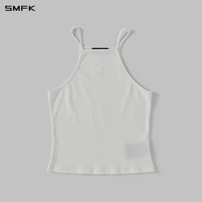 SMFK Vintage Chinese Long Camisole Cloud White