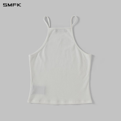 SMFK Vintage Chinese Long Camisole Cloud White