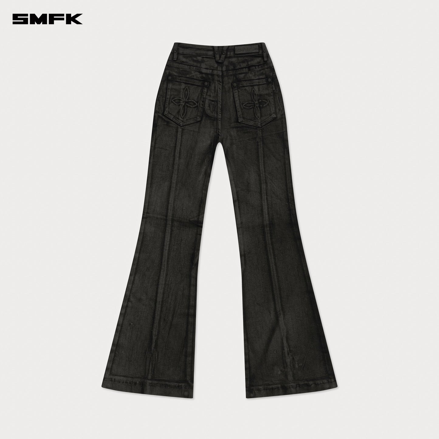 SMFK Compass Wild Waxed Denim Flared Jeans