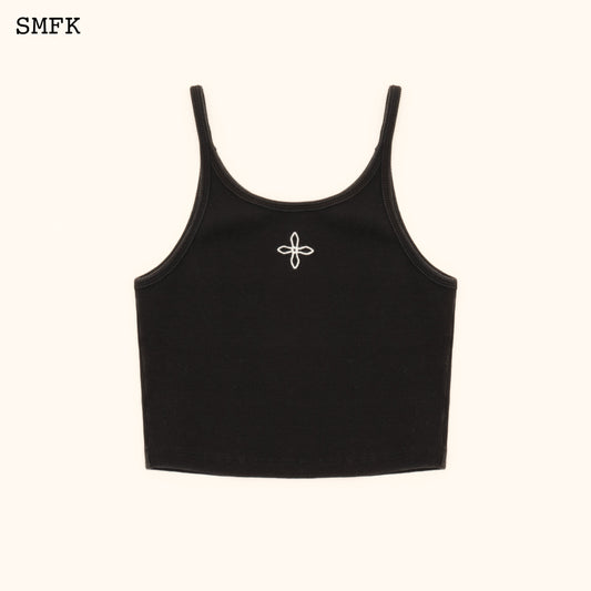 SMFK WildWorld Cross Sporty Vest Top In Black