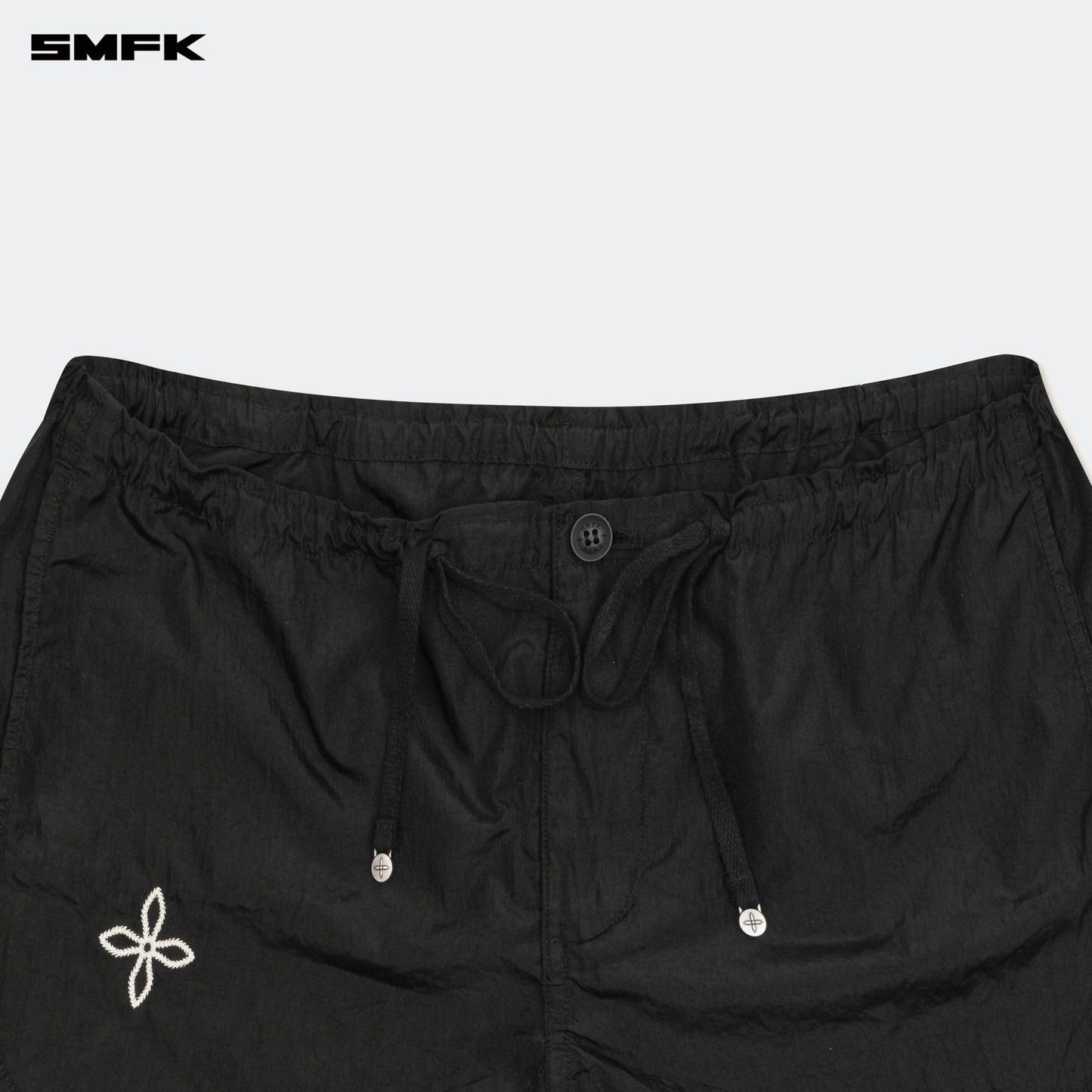 SMFK Ancient Myth Alloy Skin Low-Waist Jogging Shorts Black