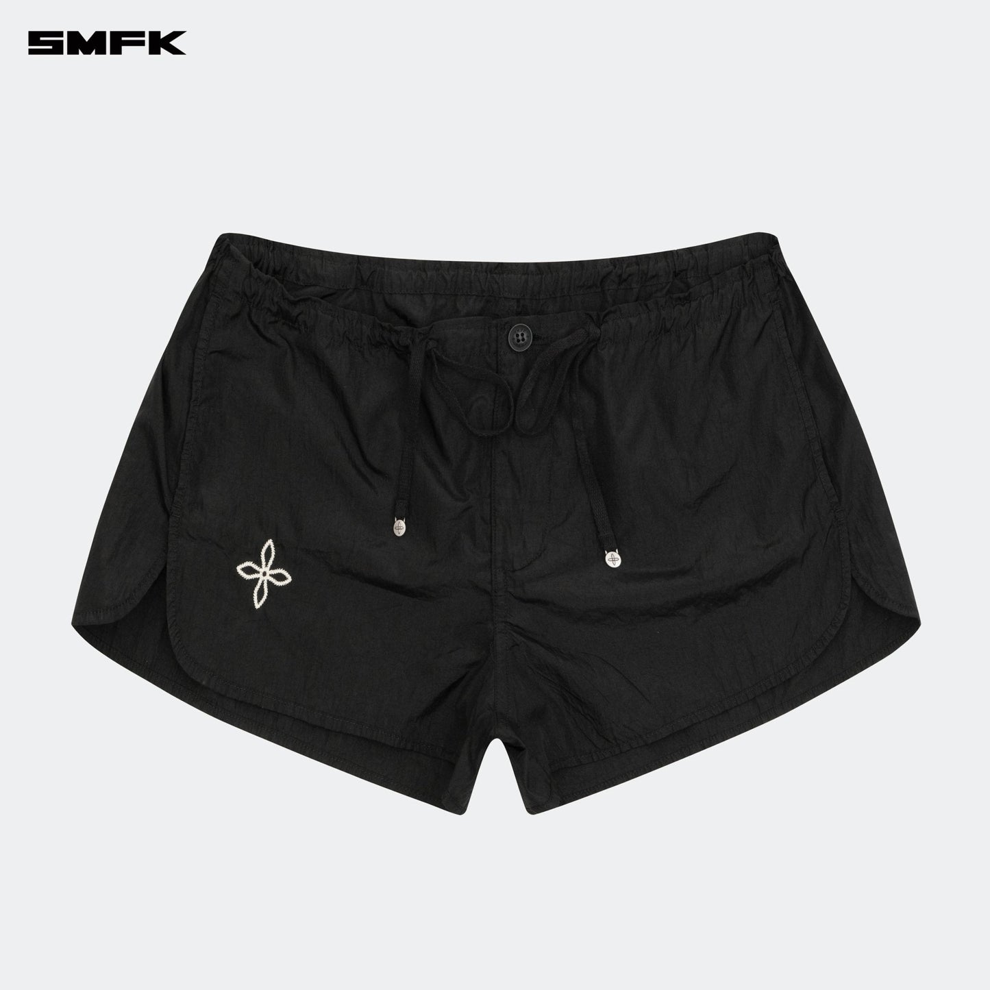 SMFK Ancient Myth Alloy Skin Low-Waist Jogging Shorts Black