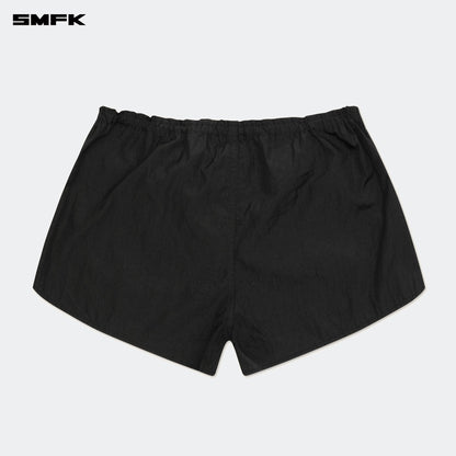 SMFK Ancient Myth Alloy Skin Low-Waist Jogging Shorts Black