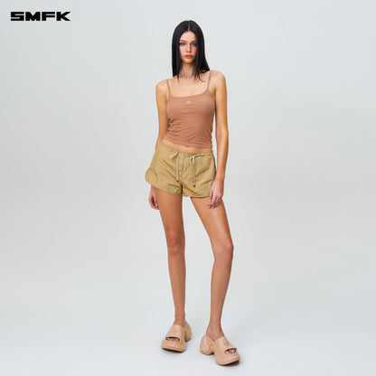 SMFK Ancient Myth Alloy Skin Low-Waist Jogging Shorts Gold