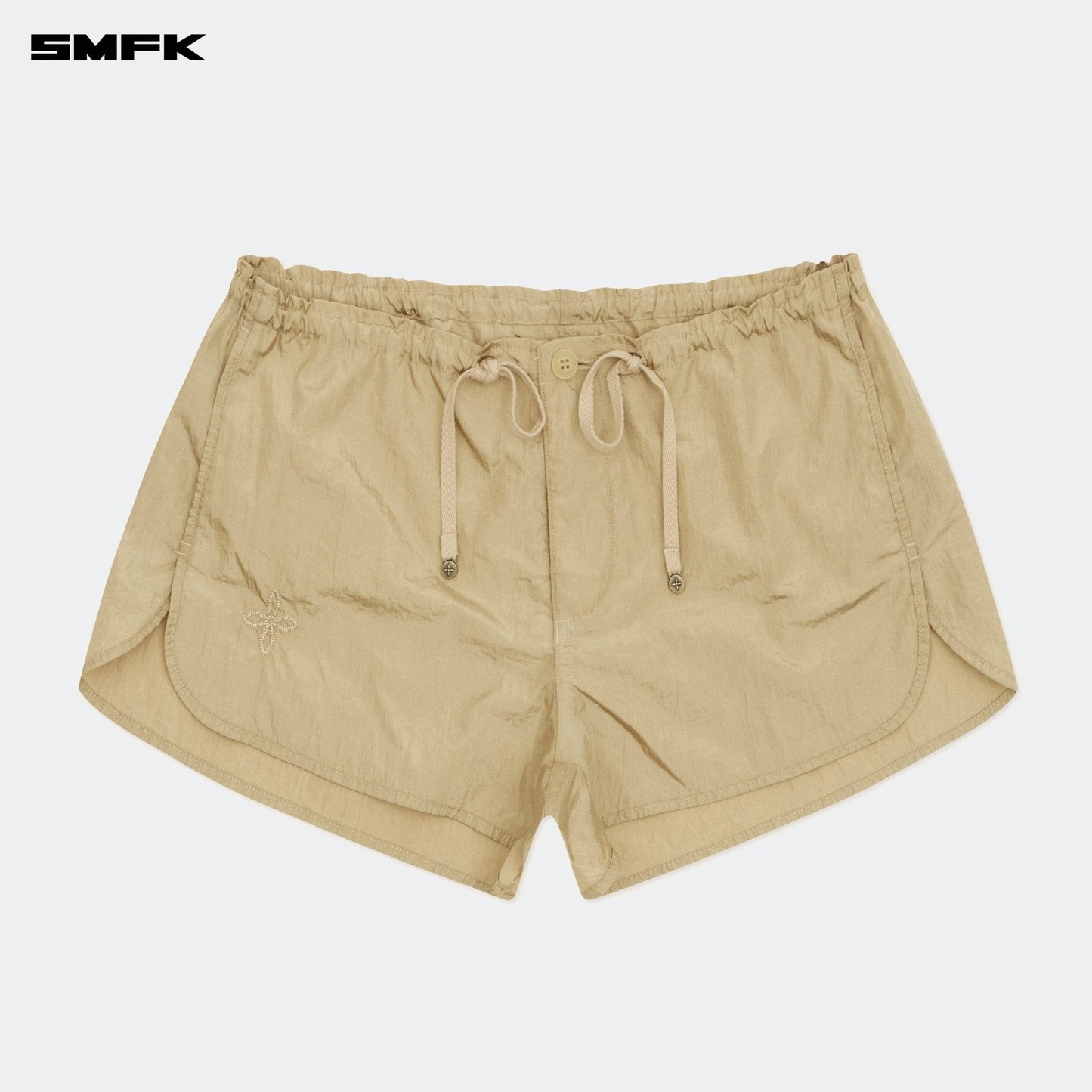 SMFK Ancient Myth Alloy Skin Low-Waist Jogging Shorts Gold