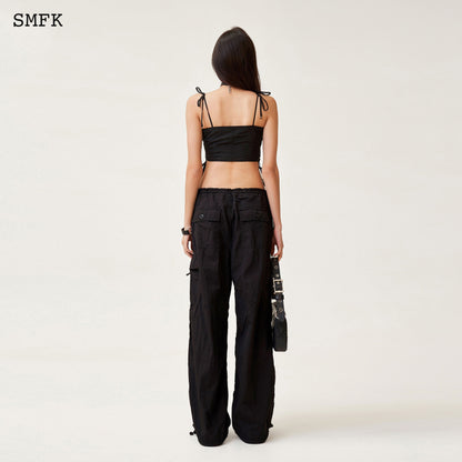 SMFK Ancient Myth Black Panther Paratrooper Cropped Top