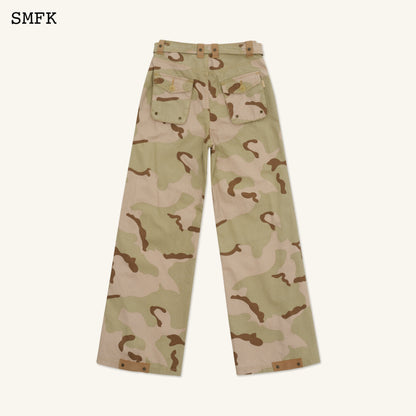 SMFK Ancient Myth Camouflage Desert Wide-Leg Jeans