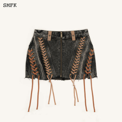 SMFK Ancient Myth Cobra Braid Workwear Mini Skirt