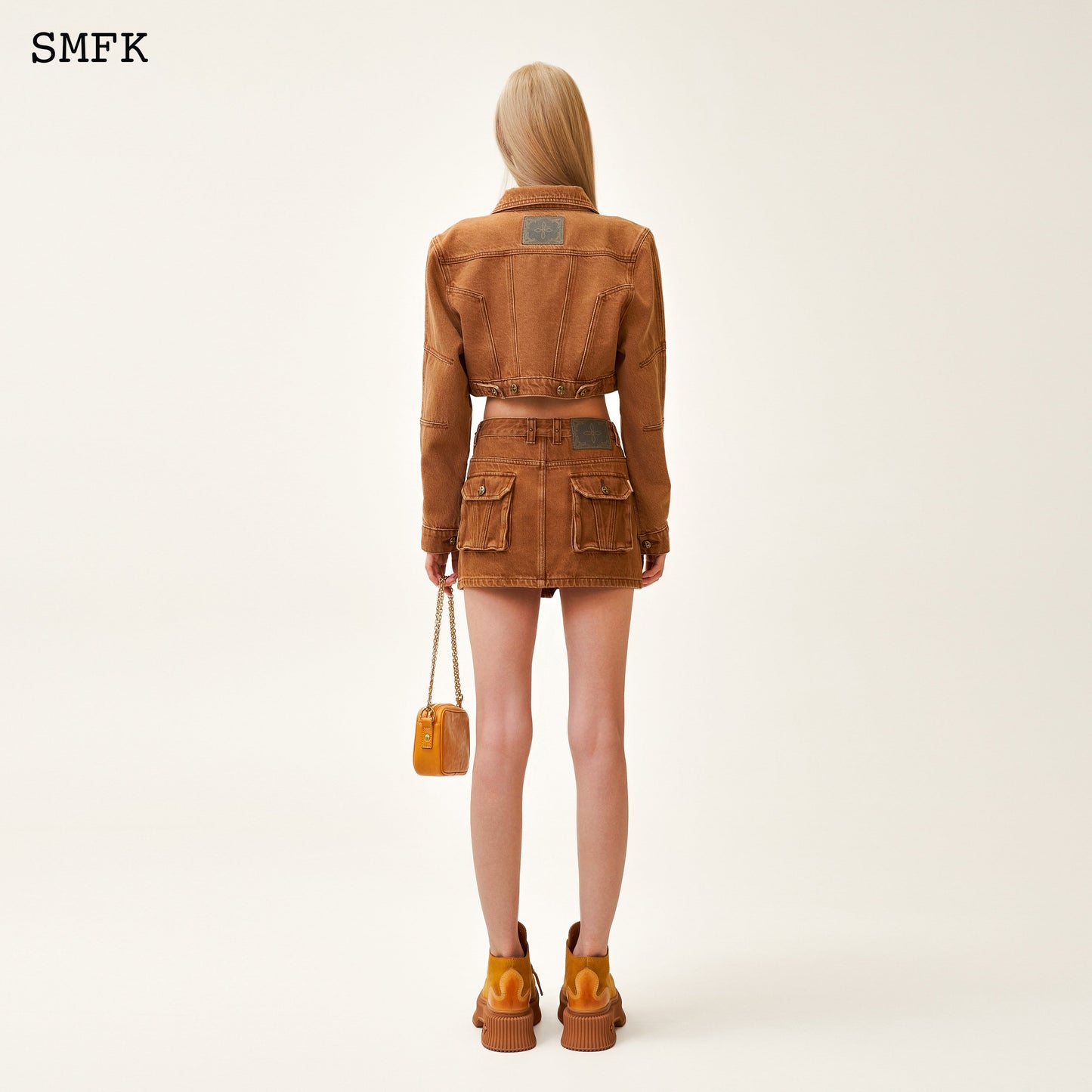 SMFK Ancient Myth Tarpan Hunter Mini Skirt In Brown