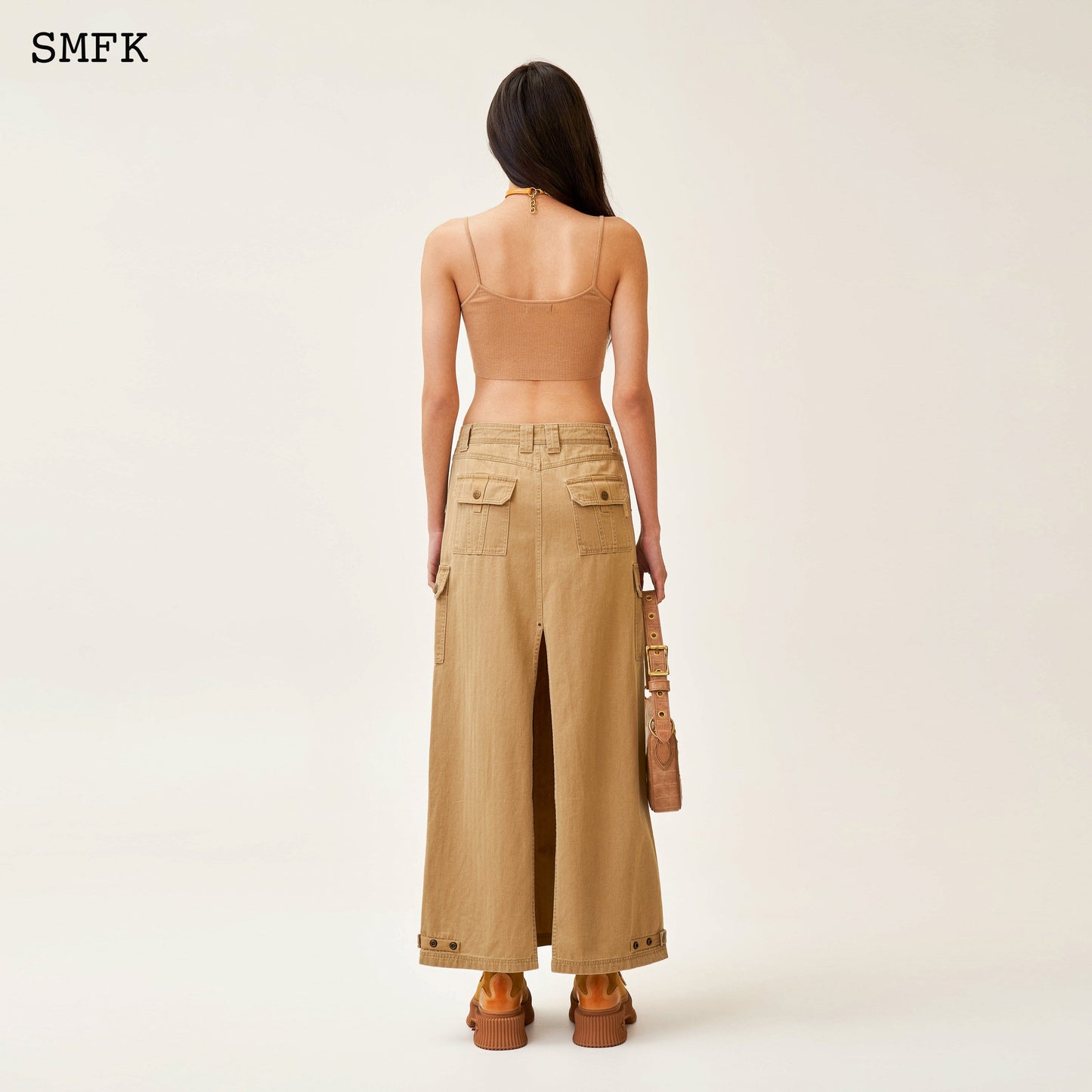 SMFK Ancient Myth Tarpan Workwear Long Skirt Wheat