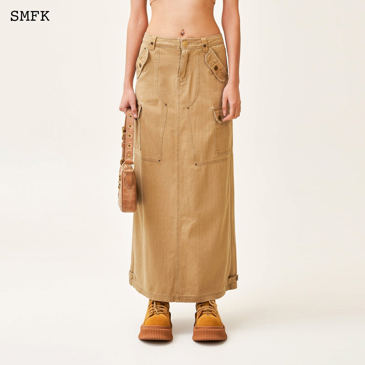 SMFK Ancient Myth Tarpan Workwear Long Skirt Wheat