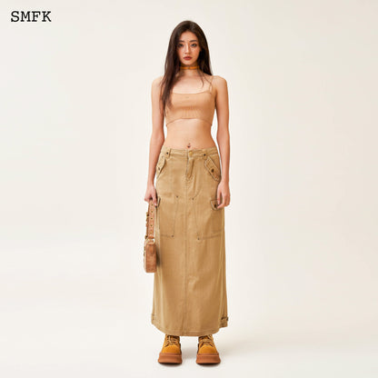 SMFK Ancient Myth Tarpan Workwear Long Skirt Wheat