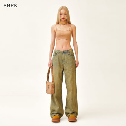 SMFK Ancient Myth Treasure Garden Wide-Leg Jeans