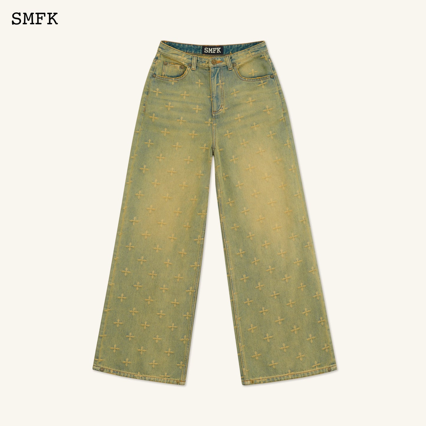 SMFK Ancient Myth Treasure Garden Wide-Leg Jeans