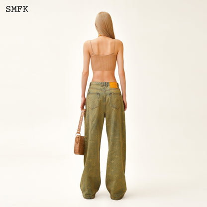 SMFK Ancient Myth Treasure Garden Wide-Leg Jeans