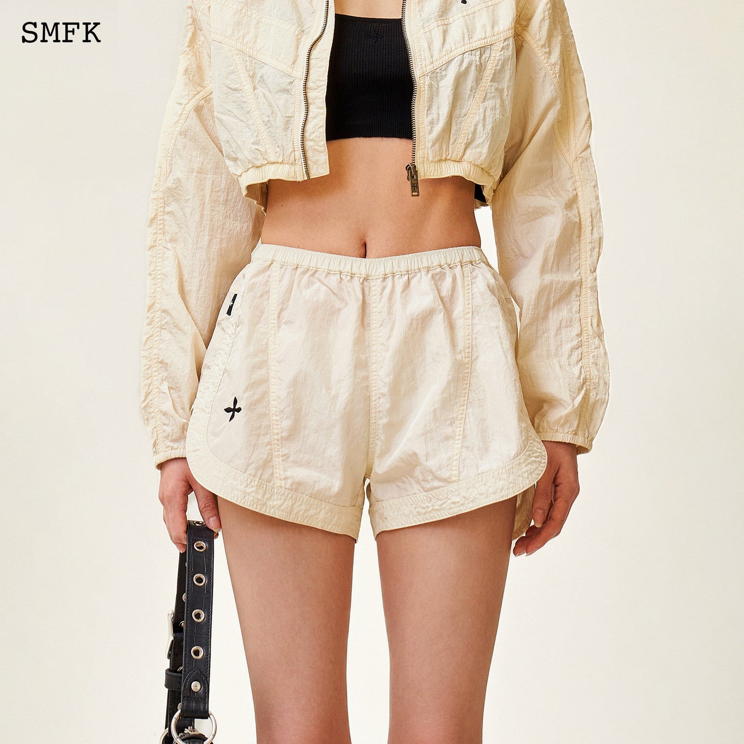 SMFK Ancient Myth Viper Jogging Shorts In White