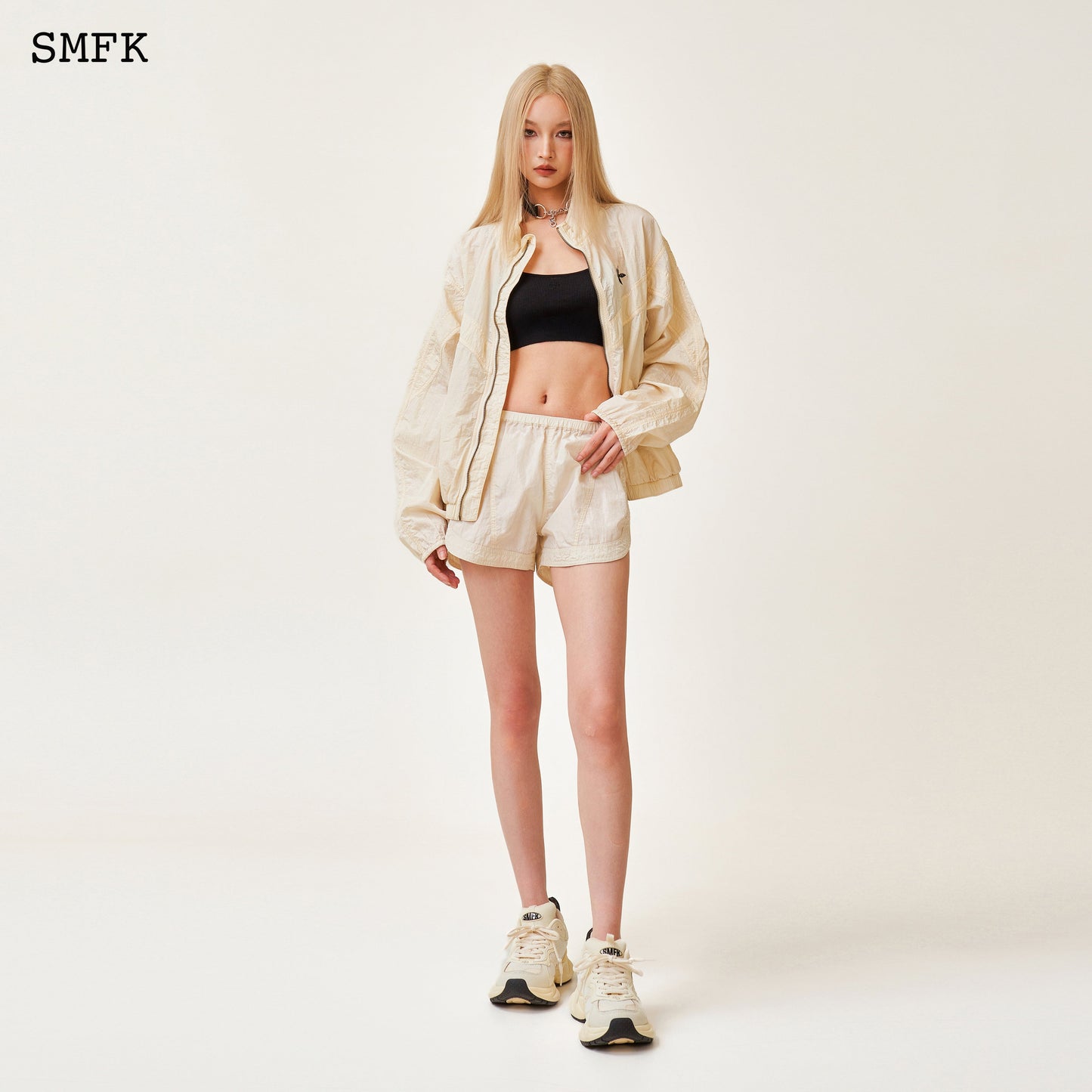 SMFK Ancient Myth Viper Jogging Shorts In White