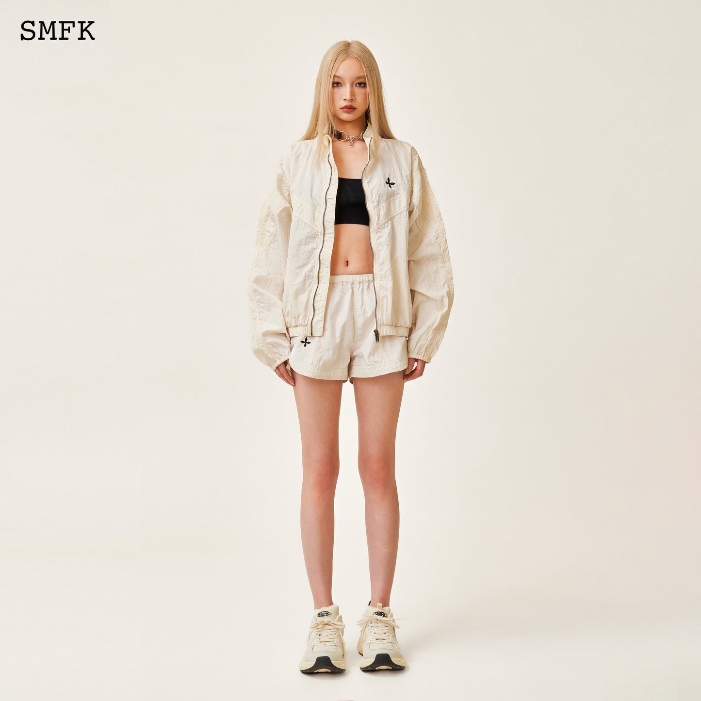 SMFK Ancient Myth Viper Jogging Shorts In White