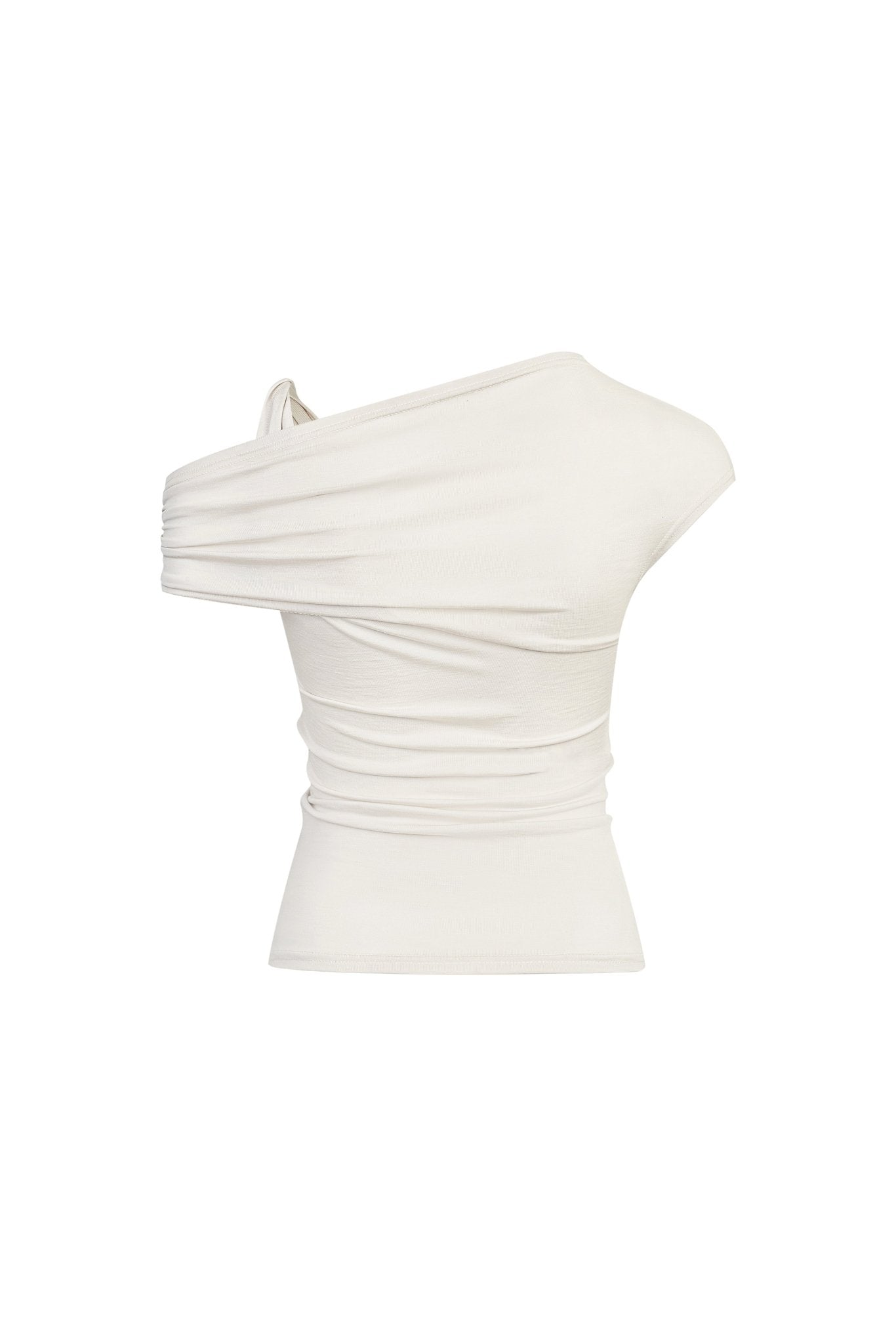 Ann Andelman Apricot Asymmetric T-Shirt