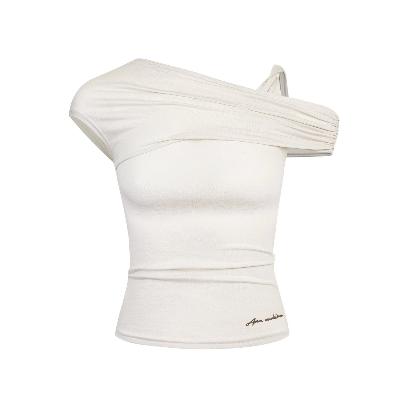 Ann Andelman Apricot Asymmetric T-Shirt