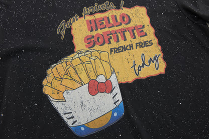 Sofitte Hello Kitty Graffiti French Fries Tee Black