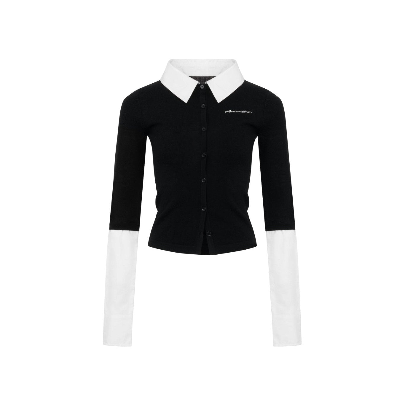 Ann Andelman Black Detachable Panelled Cardigan