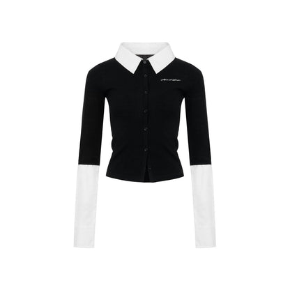 Ann Andelman Black Detachable Panelled Cardigan