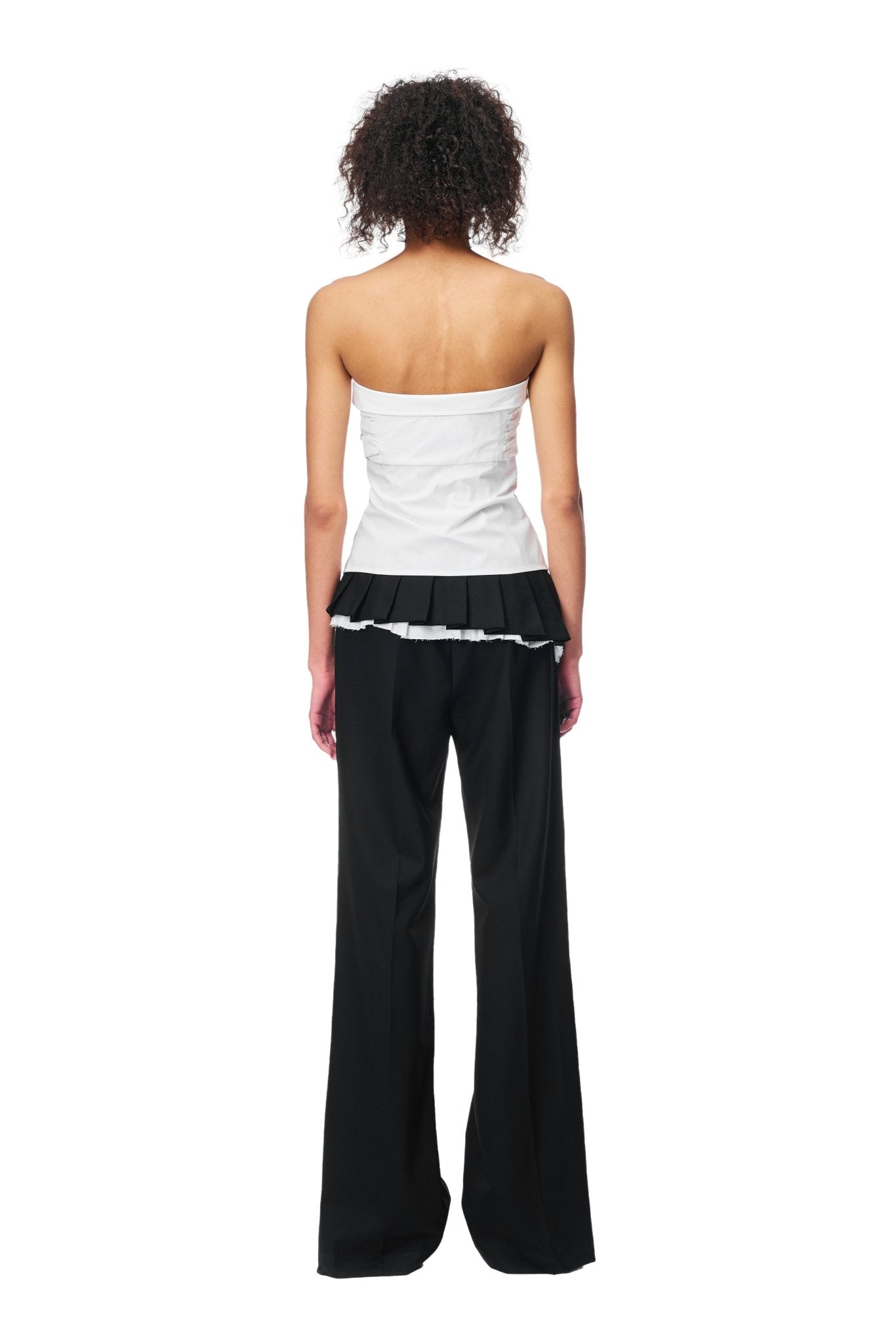 Ann Andelman Black Fake Two-piece Suit Pants