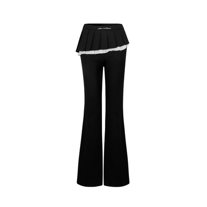 Ann Andelman Black Fake Two-piece Suit Pants