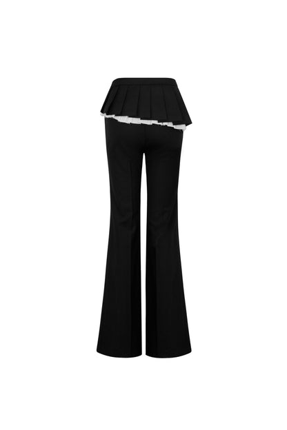 Ann Andelman Black Fake Two-piece Suit Pants