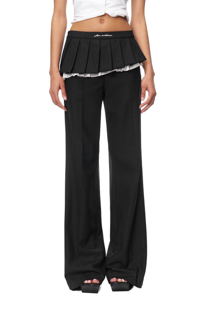 Ann Andelman Black Fake Two-piece Suit Pants