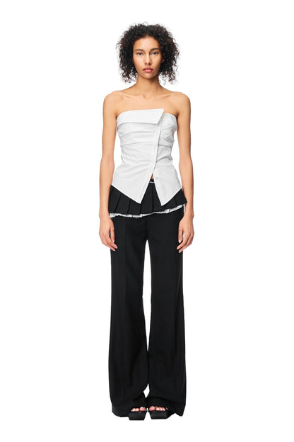 Ann Andelman Black Fake Two-piece Suit Pants