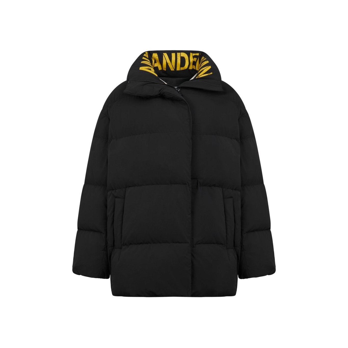 Ann Andelman Black Mid-length Hooded Down Jacket