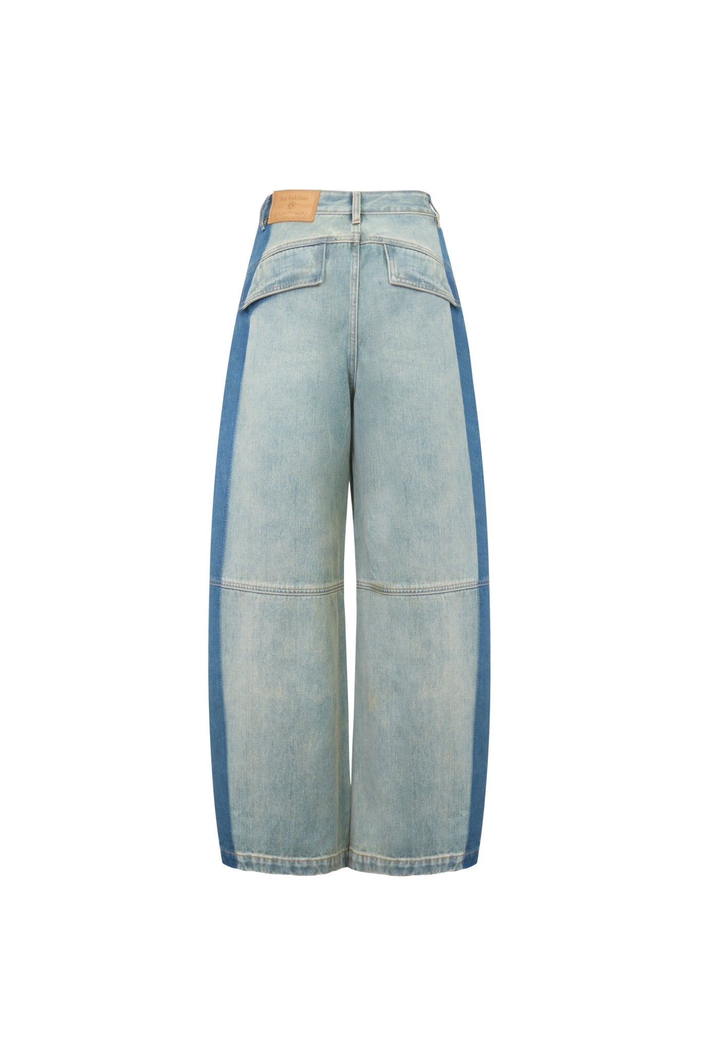 Ann Andelman Blue Cover Washed Cargo Jeans