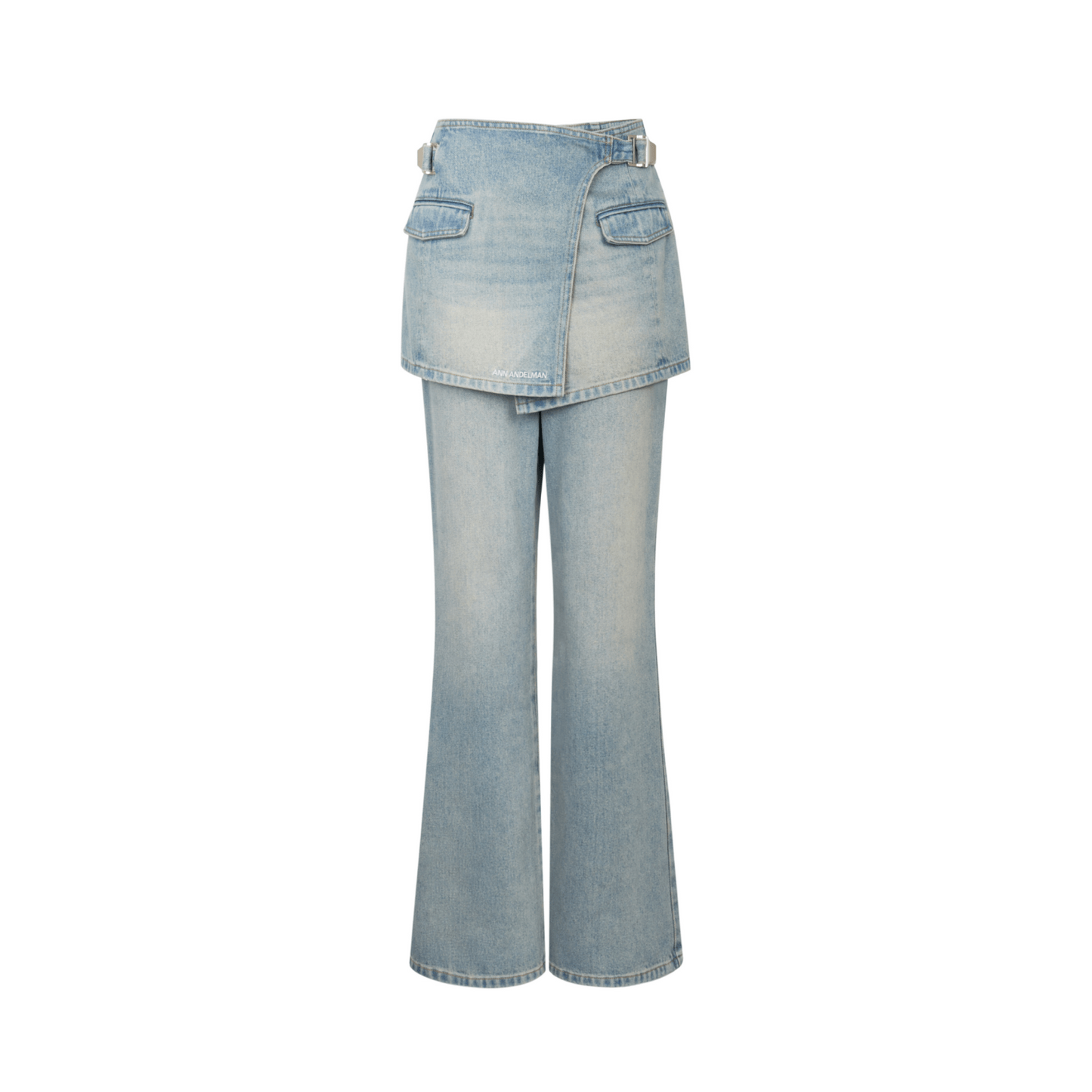 Ann Andelman Blue Double Flared Jeans