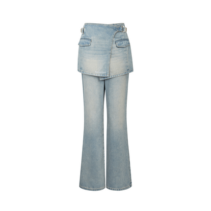 Ann Andelman Blue Double Flared Jeans