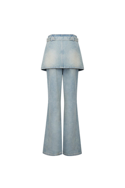 Ann Andelman Blue Double Flared Jeans