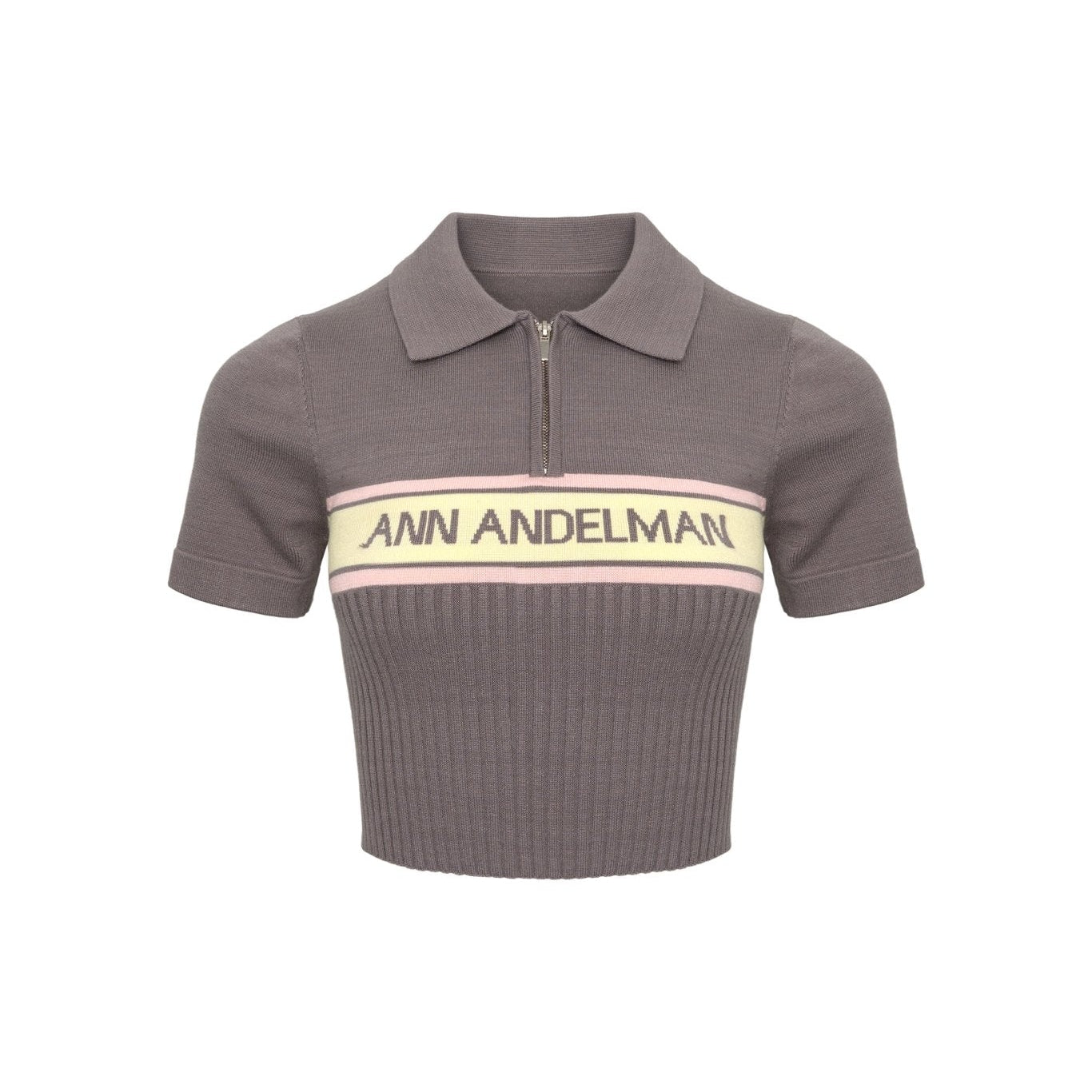 Ann Andelman Brown knitted Polo Shirt