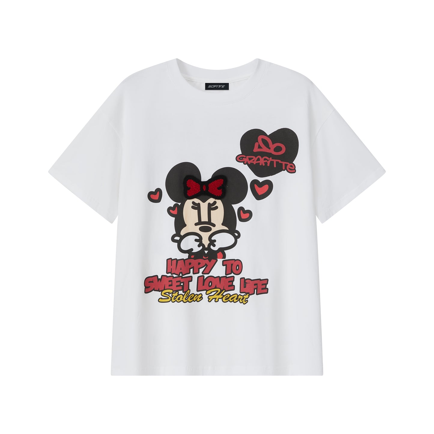 Sofitte Minnie Mouse Graffiti Tee White