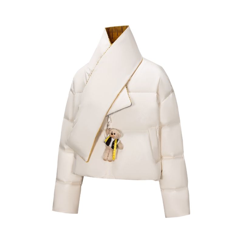 13DE MARZO Tailor Bear Ruler Down Jacket Beige
