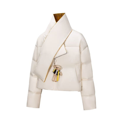 13DE MARZO Tailor Bear Ruler Down Jacket Beige