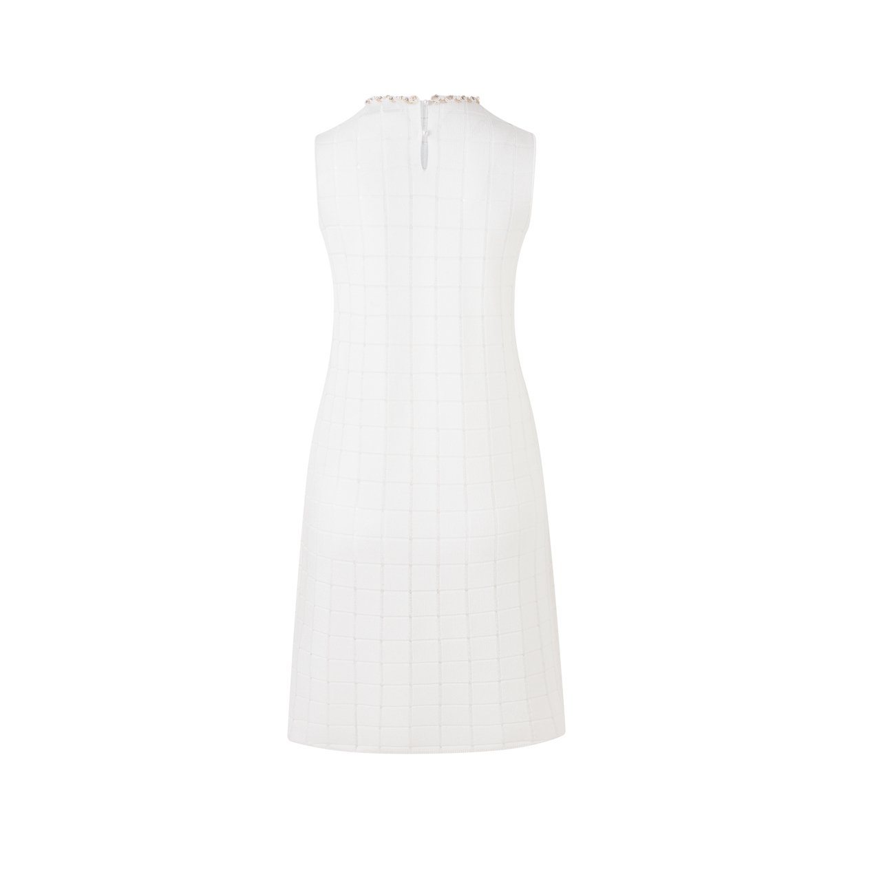 DIANA VEVINA Chambray Knit Dresses White