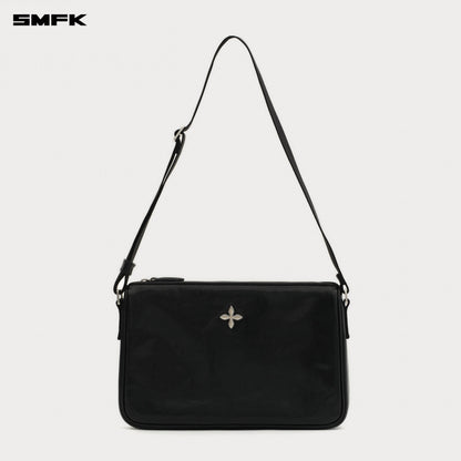 SMFK COMPASS BADGE Cross Badge Black Backpack (Medium)