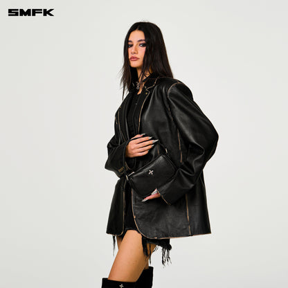 SMFK COMPASS BADGE Cross Black Bag (Small)